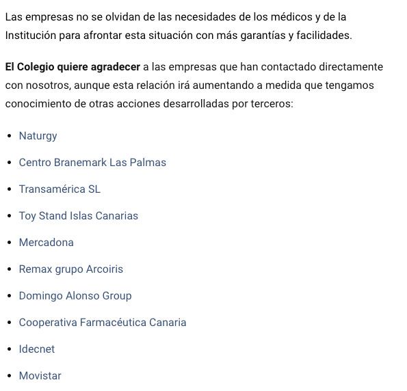 Empresas colaboradoras